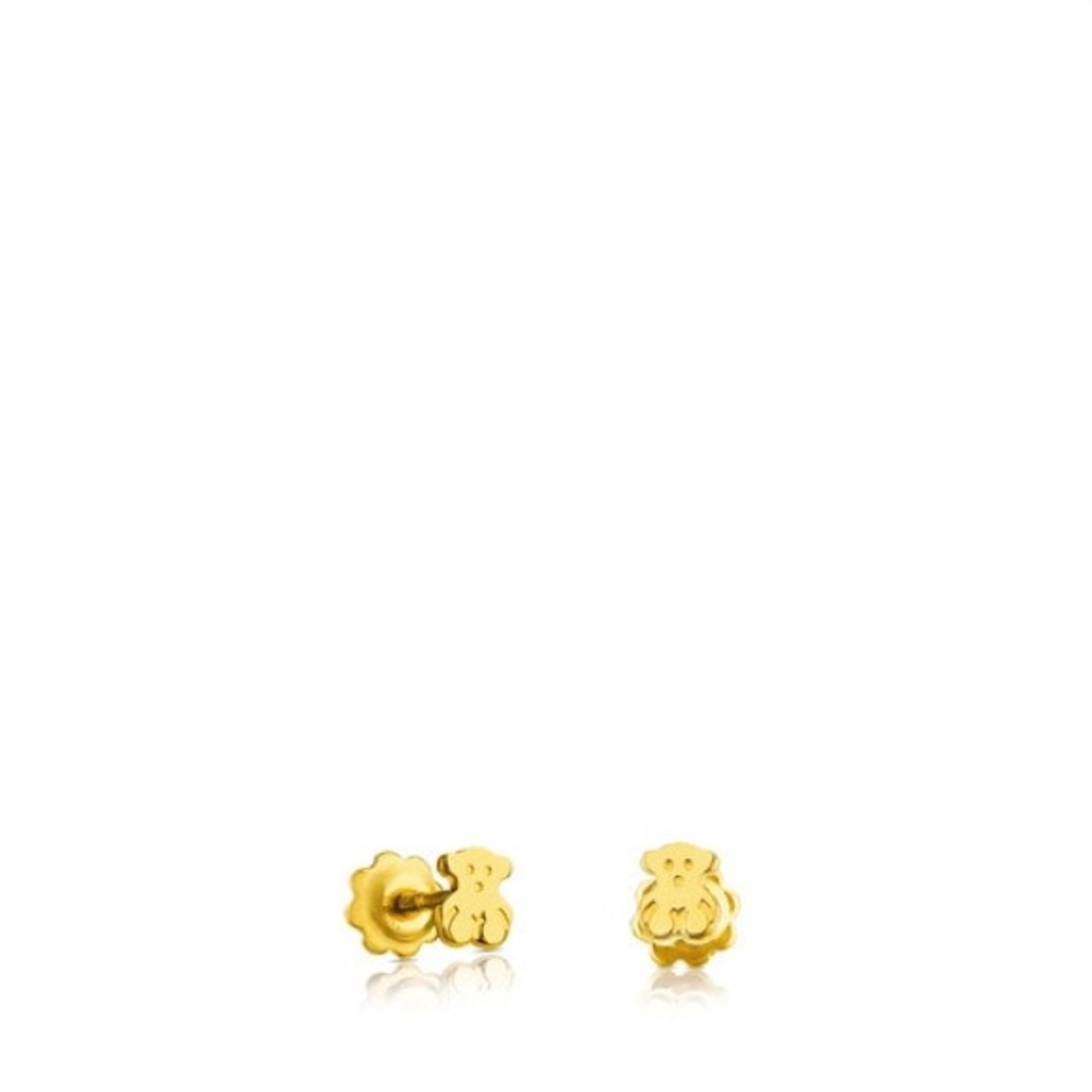 COPY - Gold TOUS Baby earrings Bear motif